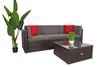 Zestaw Lounge Terrace 3+1 Ciemny