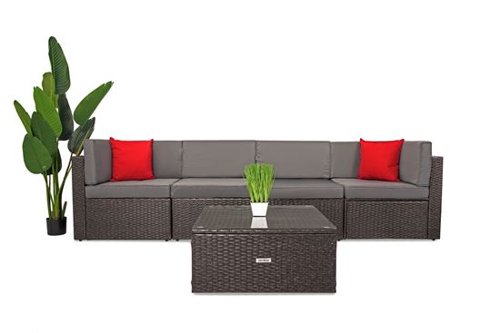 Zestaw Lounge Terrace 4+1 Ciemny