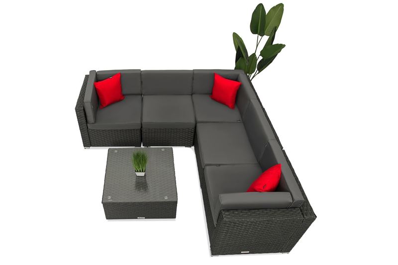 Zestaw Lounge Terrace 5+1 Grafitowy
