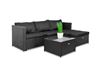 Obrazek Meble ogrodowe rattanowe Just Relax Zestaw Lounge Terrace 3 Czarne 2024
