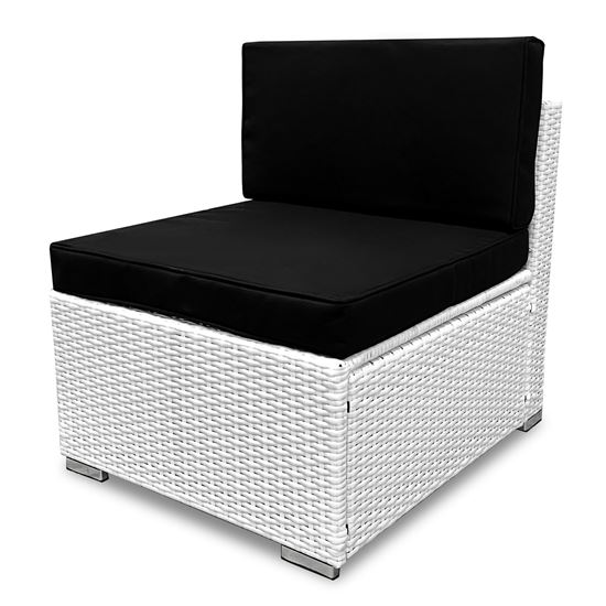 Obrazek Średnia sofa Lounge Terrace Biała - Część modułowego zestawu