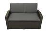 Obrazek Meble ogrodowe rattanowe Just Relax Sofa Deluxe 140cm Ciemny