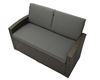 Obrazek Meble ogrodowe rattanowe Just Relax Sofa Deluxe 140cm Ciemny