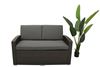 Obrazek Meble ogrodowe rattanowe Just Relax Sofa Deluxe 140cm Ciemny