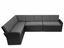 Obrazek Meble ogrodowe rattanowe Just Relax Narożnik Milano LONG Grafitowy