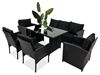 Obrazek Meble ogrodowe rattanowe Just Relax Zestaw Deluxe 2 czarno-grafitowy