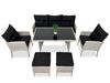 Obrazek Meble ogrodowe rattanowe Just Relax Zestaw Deluxe Lite Jasny Mleczny