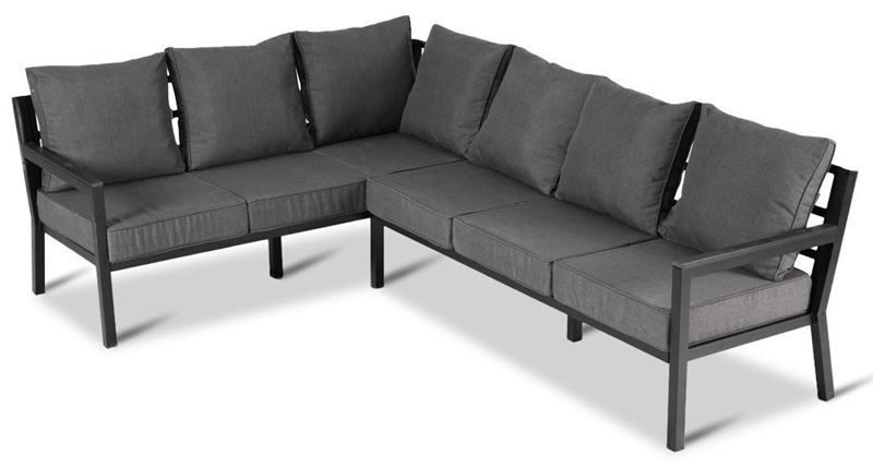 Meble ogrodowe metalowe Just Relax Zestaw Narożnik Lewy