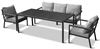 Obrazek Zestaw  meble ogrodowe metalowe Loft Line – sofa, dwa fotele i stół