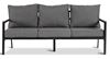 Obrazek Zestaw  meble ogrodowe metalowe Loft Line – sofa, dwa fotele i stół