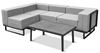 Meble ogrodowe metalowe Just Relax Zestaw Lounge ze stolikiem