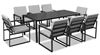Zestaw meble ogrodowych metalowych Loft Line Big Family 8 – stół z 8 krzesłami 