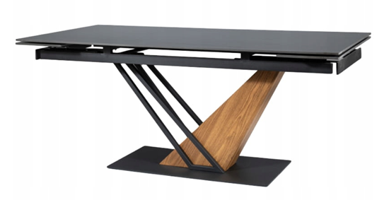 Stół duży ceramiczny rozkładany jadalnia kuchnia 220/190/160 salon czarny