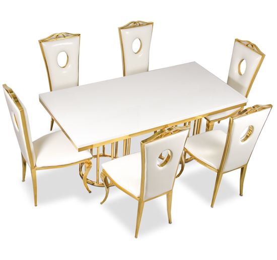 Stół duży ceramiczny sztuczny marmur KAMIENNY jadalnia kuchnia salon 220 cm