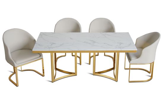 Stół ceramiczny sztuczny marmur KAMIENNY jadalnia kuchnia salon 180x90