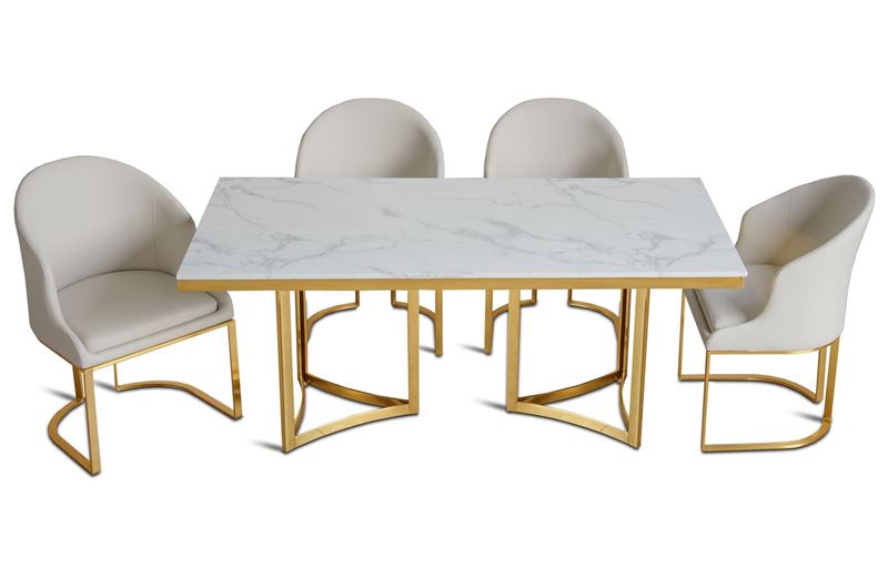 Stół ceramiczny sztuczny marmur KAMIENNY jadalnia kuchnia salon 180x90