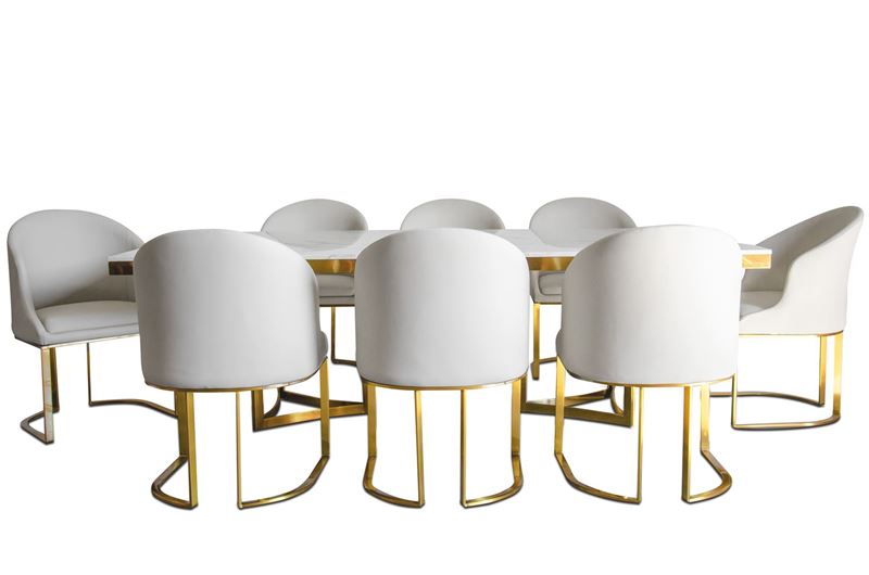 Stół duży ceramiczny sztuczny marmur KAMIENNY jadalnia kuchnia salon 240 cm