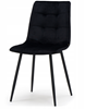 Krzesło do jadalni salonu Just Relax "PADUA" tapicerowane CZARNE
