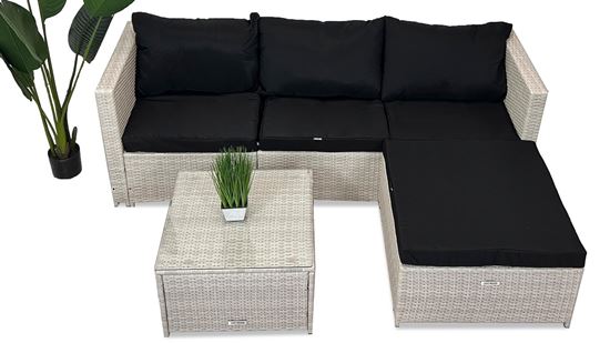 Zestaw narożnik Lounge Terrace 3 Biały