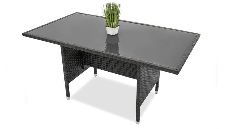 Stół Ogrodowy Milano Grafitowy 150X90