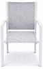 Zestaw meble ogrodowych aluminiowych Big Family 6 Luxe stół + krzesła Biały