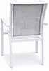 Zestaw meble ogrodowych aluminiowych Big Family 6 Luxe stół + krzesła Biały