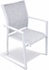 Zestaw meble ogrodowych aluminiowych Big Family 6 Luxe stół + krzesła Biały