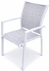 Zestaw meble ogrodowych aluminiowych Big Family 6 Luxe stół + krzesła Biały