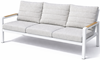 Obrazek Meble ogrodowe aluminiowe zestaw Miami: sofa + stół + 2 fotele, Biały