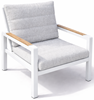 Obrazek Meble ogrodowe aluminiowe zestaw Miami: sofa + stół + 2 fotele, Biały