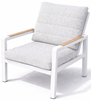 Obrazek Meble ogrodowe aluminiowe zestaw Miami: sofa + stół + 2 fotele, Biały