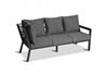 Obrazek Zestaw mebli ogrodowych metalowych Loft Line NAROŻNIK Prawy + 2 Fotele + Stół
