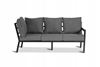 Obrazek Zestaw mebli ogrodowych metalowych Loft Line NAROŻNIK Prawy + 2 Fotele + Stół