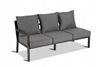 Obrazek Zestaw mebli ogrodowych metalowych Loft Line NAROŻNIK Prawy + 2 Fotele + Stół