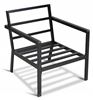 Obrazek Zestaw mebli ogrodowych metalowych Loft Line NAROŻNIK Prawy + 2 Fotele + Stół
