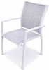Obrazek Zestaw Meble Ogrodowe Aluminiowe Obiadowe Stół 180 cm + 8 krzeseł Biały