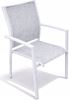 Obrazek Zestaw Meble Ogrodowe Aluminiowe Obiadowe Stół 180 cm + 8 krzeseł Biały
