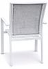 Obrazek Zestaw Meble Ogrodowe Aluminiowe Obiadowe Stół 180 cm + 8 krzeseł Biały