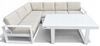 Obrazek Zestaw mebli ogrodowych aluminiowych Lagun od Just Relax: Narożnik + Stół Biały