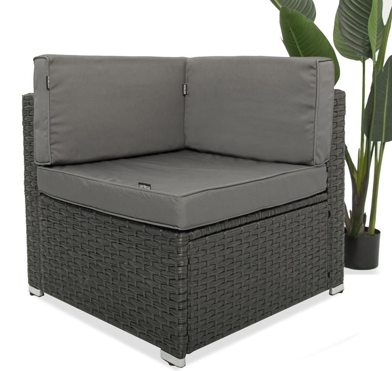 Obrazek Boczna sofa Grafitowa Lounge Terrace  - Część Modułowego zestawu