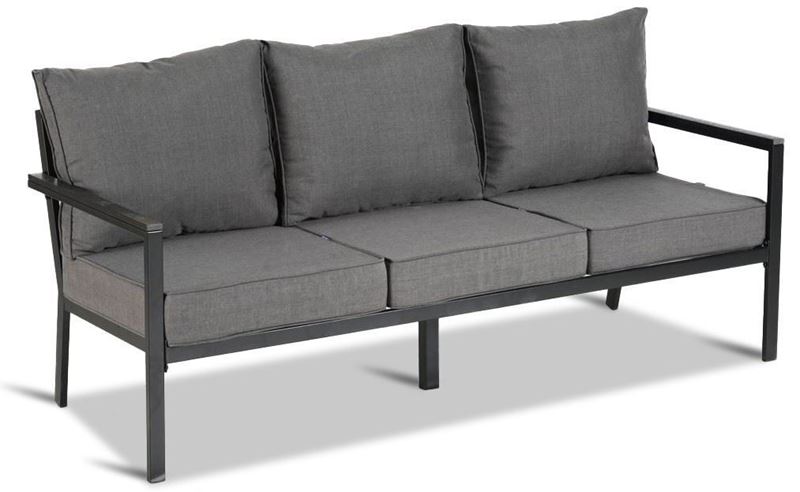 Zestaw  meble ogrodowe metalowe Loft Line – dwie sofy Deluxe i stół L