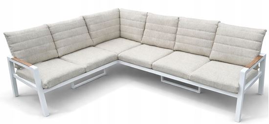 Obrazek Meble aluminiowe od Just Relax: Narożnik Chicago Biały