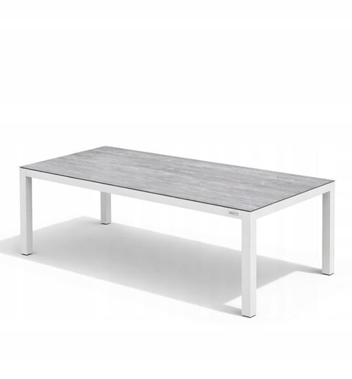 Zestaw meble ogrodowe aluminiowe Stół Santa Monica 180 cm Biały