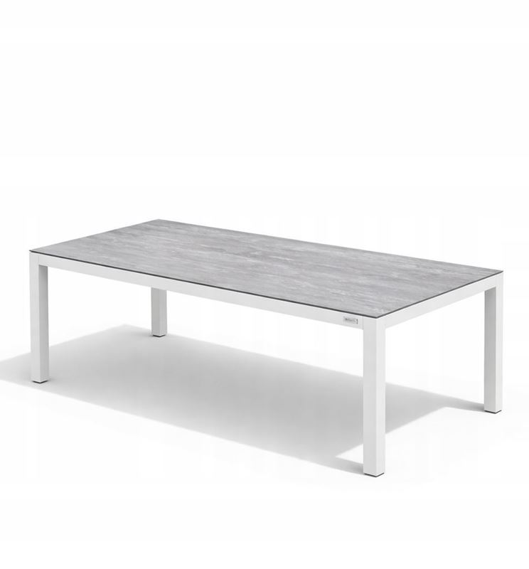 Zestaw meble ogrodowe aluminiowe Stół Santa Monica 180 cm Biały