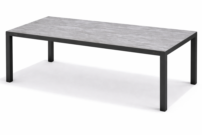 Zestaw meble ogrodowe aluminiowe Stół Santa Monica 180 cm Grafitowy