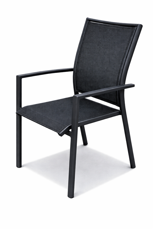 Krzesło ogrodowe aluminiowe – fotel Grafitowy