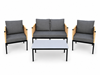 Obrazek Yellow Rope Loft ZESTAW MEBLI OGRODOWYCH Sofa + Stół + 2 Fotele