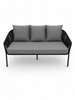 Obrazek Black Rope Loft - Zestaw mebli metalowych: Sofa + Stół + 2 Fotele