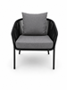 Obrazek Black Rope Loft - Zestaw mebli metalowych: Sofa + Stół + 2 Fotele