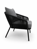 Obrazek Black Rope Loft - Zestaw mebli metalowych: Sofa + Stół + 2 Fotele